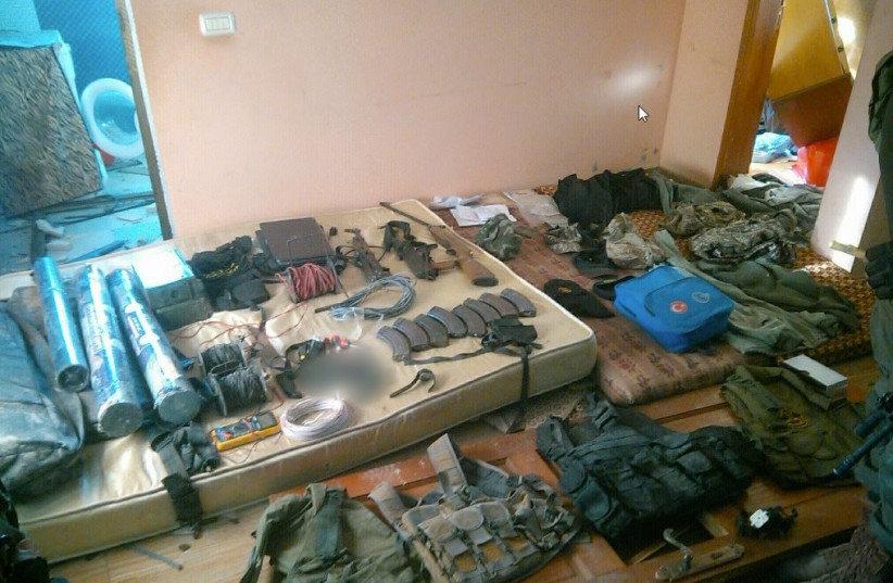  Weapons and equipment discovered in civilian areas in Khan Yunis by the 55th Brigade (credit: IDF SPOKESPERSON'S UNIT)