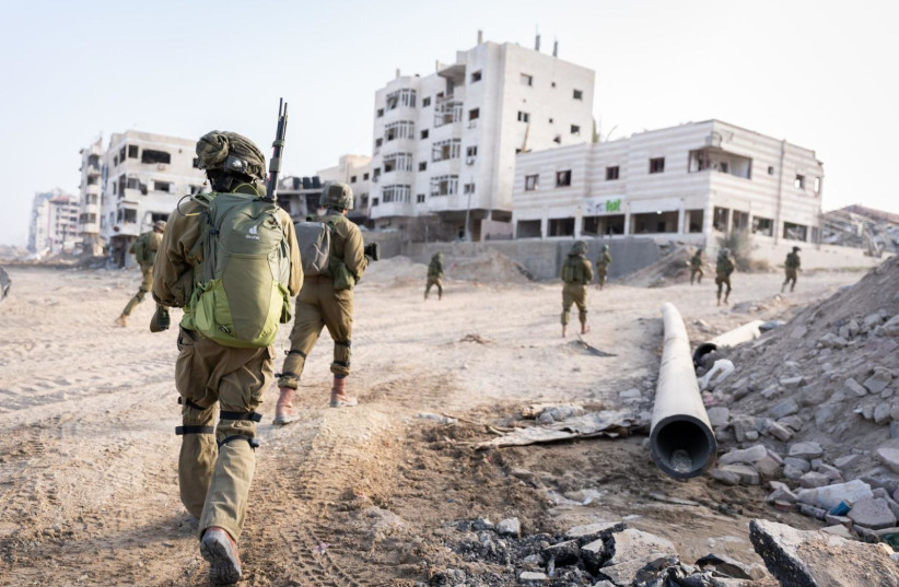  IDF soldiers operating in the Gaza Strip, January 10 2024. (credit: IDF SPOKESPERSON'S UNIT)