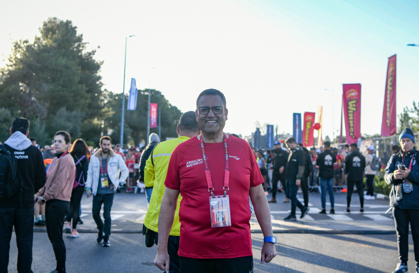  Taking part in the Jerusalem Marathon, March 2023. (credit: FLASH90)