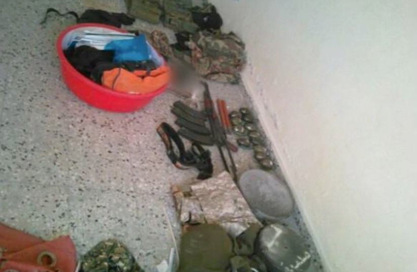  Hamas weapons located in Khan Yunis, Gaza, January 17, 2024 (credit: IDF SPOKESPERSON'S UNIT)