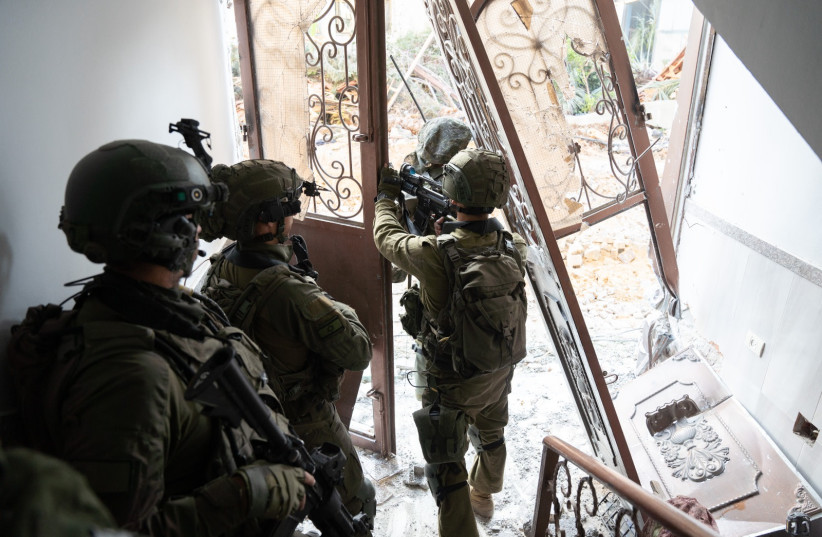 Israeli forces operate in the Gaza Strip on January 18, 2024  (credit: IDF SPOKESPERSON'S UNIT)