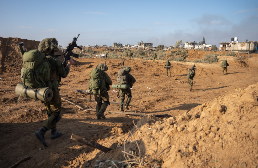  Israeli forces operate in the Gaza Strip, January 19, 2024 (credit: IDF SPOKESPERSON'S UNIT)