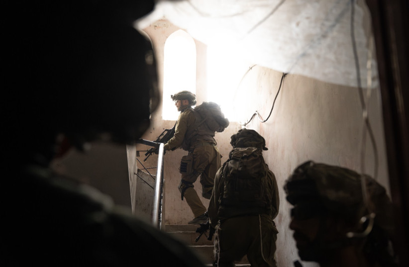  IDF troops of the Yiftah Brigade on operations in Gaza, January 22, 2024 (credit: IDF SPOKESPERSON'S UNIT)