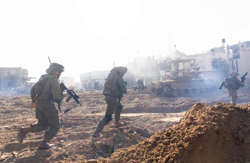  IDF soldiers of Division 98 in Khan Yunis, January 22, 2024 (credit: IDF SPOKESPERSON'S UNIT)