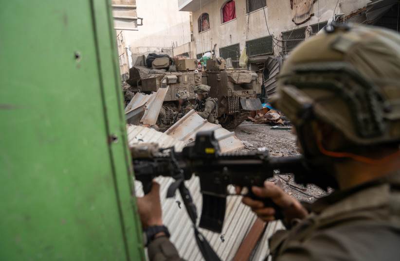  Israeli forces operate in the Gaza Strip on January 23, 2024 (credit: IDF SPOKESPERSON'S UNIT)