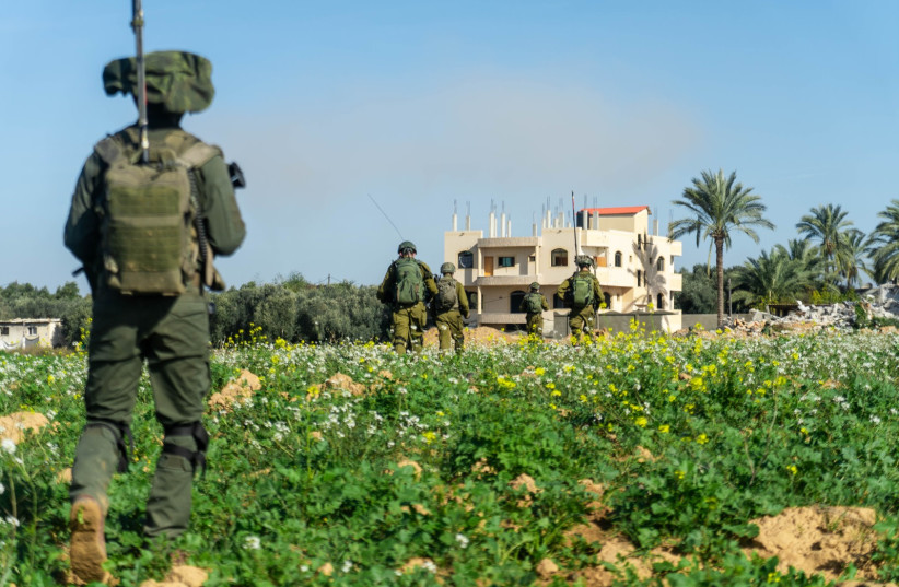  Israeli forces are seen operating in the Gaza Strip, January 24, 2023 (credit: IDF SPOKESPERSON'S UNIT)