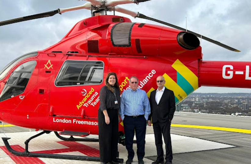  In the Photo: Anne Weaver, Clinical Director, Major Trauma Centre at Royal London Hospital; Professor Miki Halberthal, and Dr. Hany Bahouth. (credit: Rambam HCC)