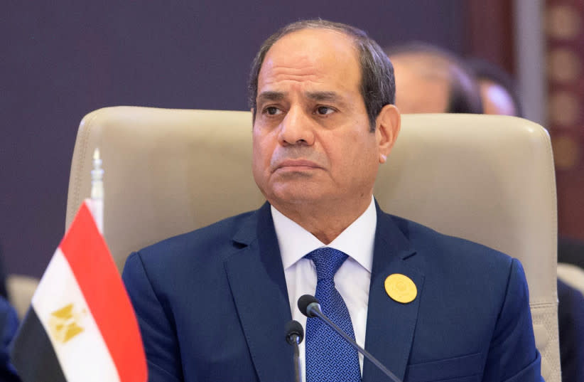 El presidente de Egipto, Abdel Fattah al-Sisi, asiste a la Cumbre de la Liga Árabe en Jeddah, Arabia Saudí, 19 de mayo de 2023.