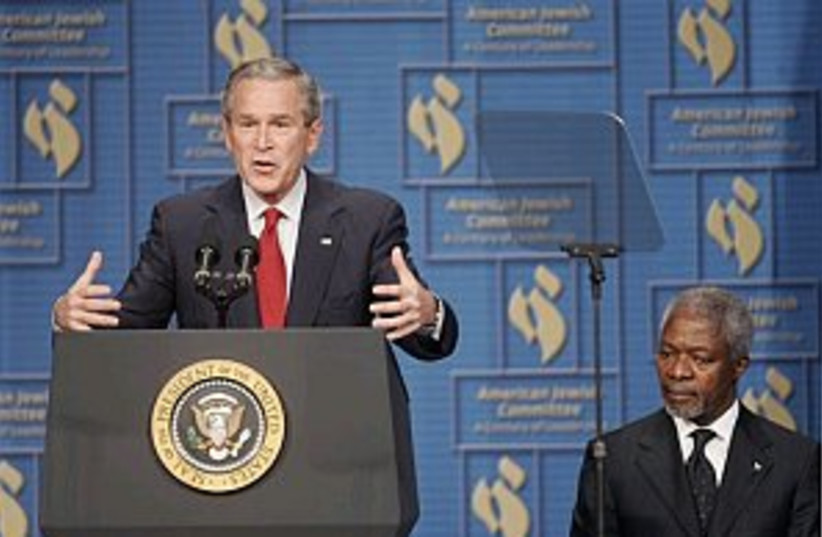 Bush 298.88 (photo credit: AP)