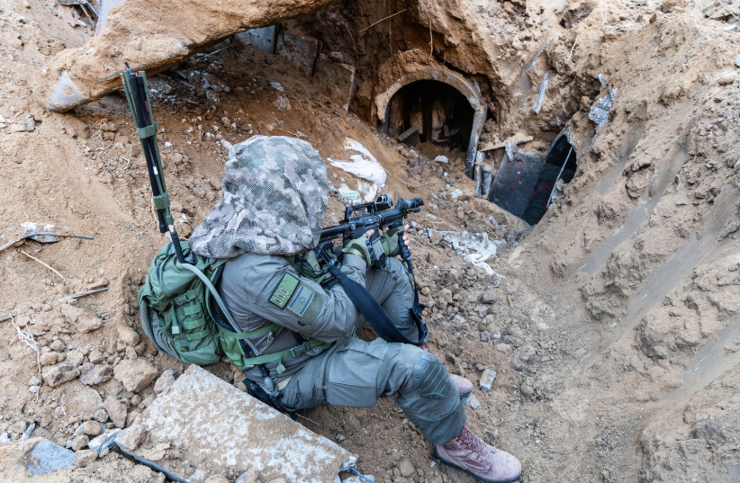  Israeli soldiers operate in the Gaza Strip on February 1, 2024 (credit: IDF SPOKESPERSON'S UNIT)