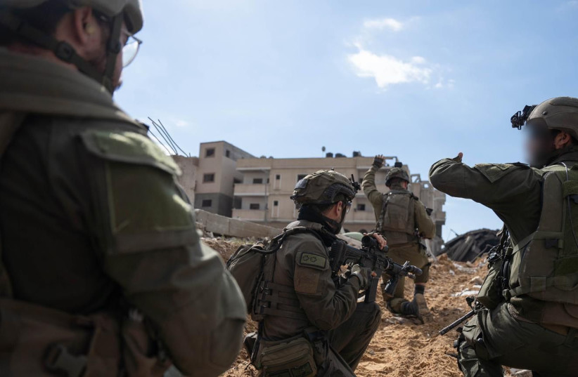  Israeli soldiers seen operating in the Gaza Strip on February 2, 2024 (credit: IDF SPOKESPERSON'S UNIT)