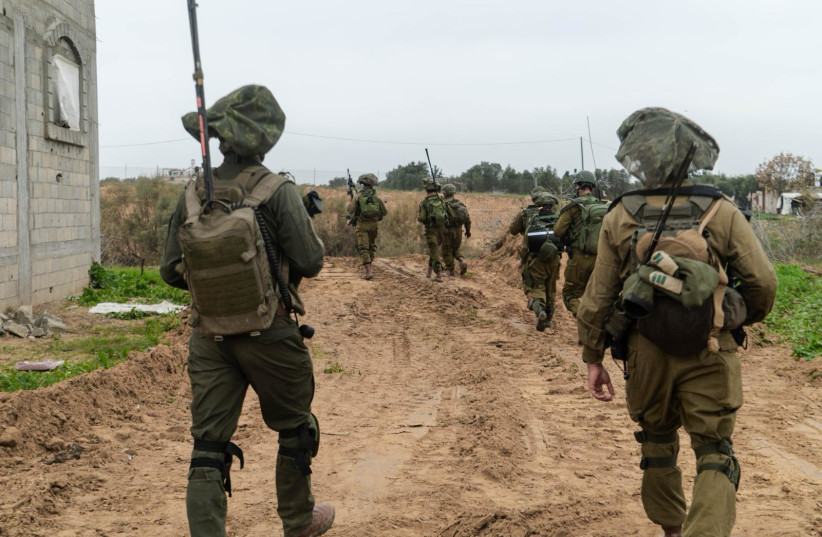  Israeli forces operate across the Gaza Strip on February 2, 2024 (credit: IDF SPOKESPERSON'S UNIT)
