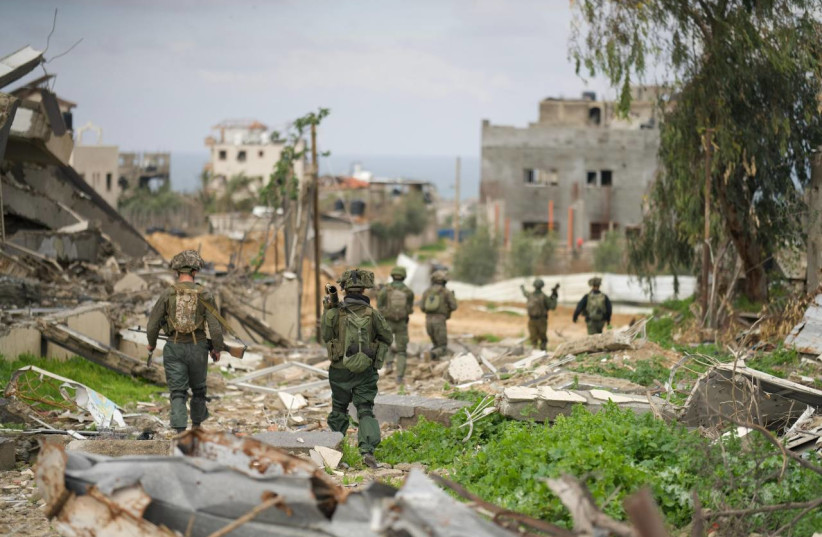  IDF troops operate in the Gaza Strip. February 3, 2024. (credit: IDF SPOKESPERSON'S UNIT)