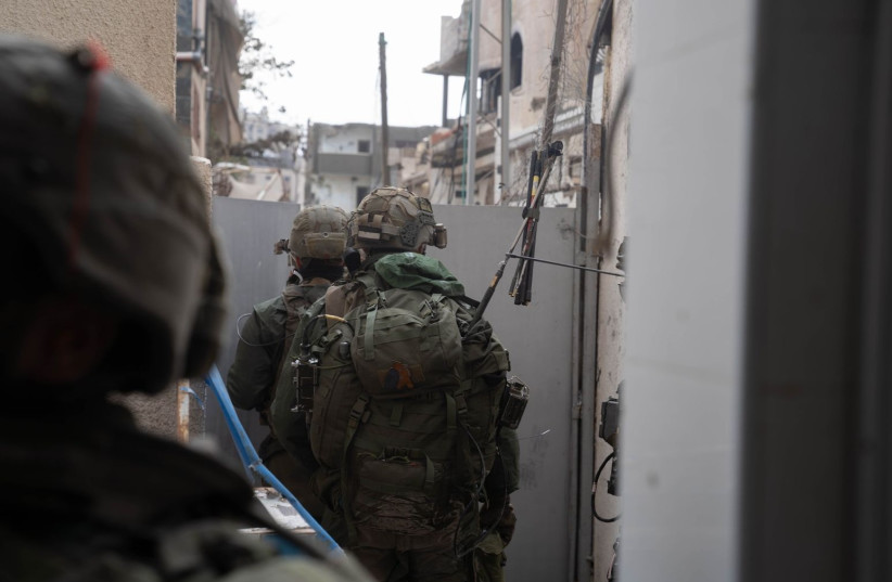  IDF soldiers active in the Gaza Strip in February 2023. (credit: IDF SPOKESPERSON UNIT)