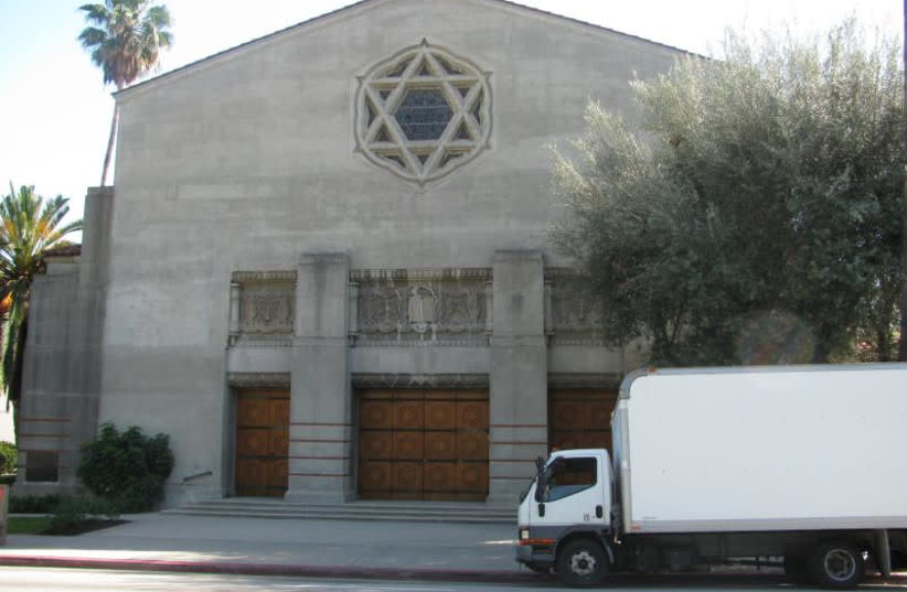  Templo Israel de Hollywood. (credit: STEVEN DAMRON / WIKIMEDIA COMMONS / CC BY 2.0 https://creativecommons.org/licenses/by/2.0/)