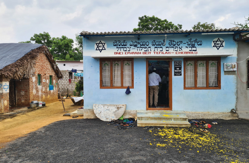  THE COMMUNITY prayer house in the village of Chebrolu, India. (credit: Brit Olam Noahide World Center)