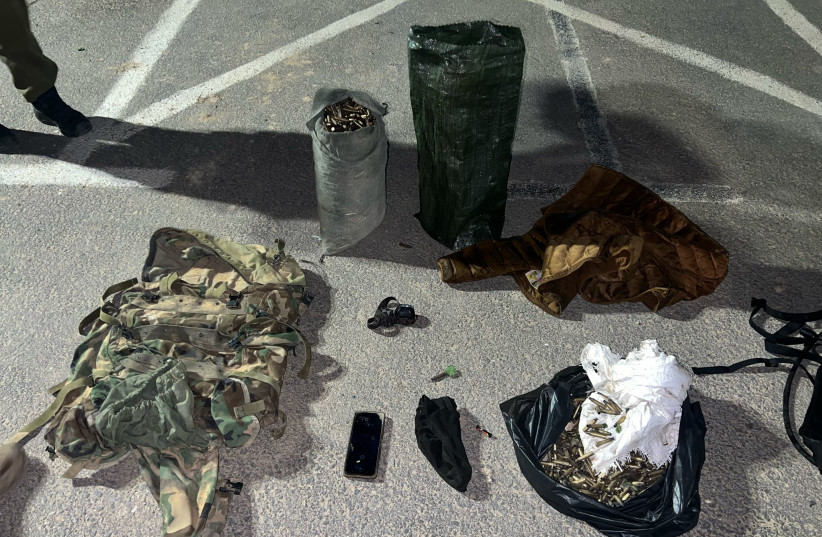  Army equipment recovered by the police after it was stolen from an army base by illegal residents in the south of Israel (credit: POLICE SPOKESPERSON'S UNIT)