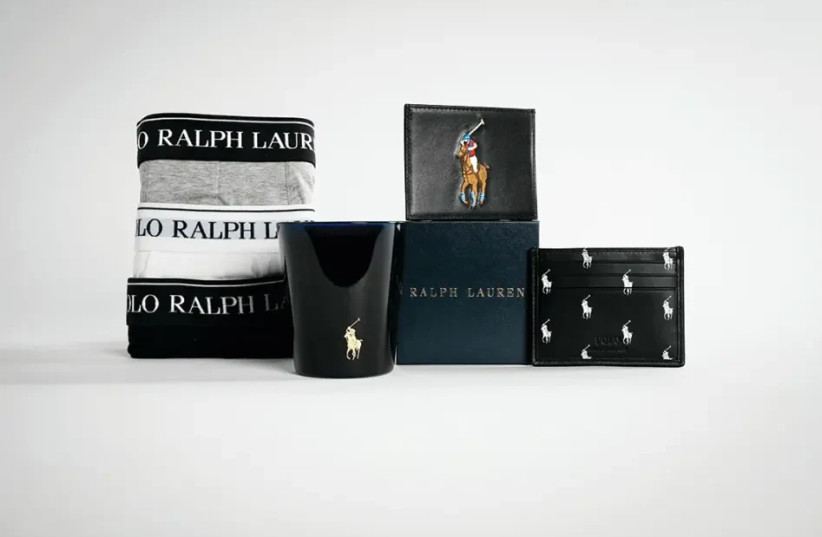  POLO RALPH LAUREN (large logo wallet 449 NIS) (boxer set 299 NIS) (bottom right wallet 369 NIS) (candle 390 NIS)  (credit: courtesy of the brand)