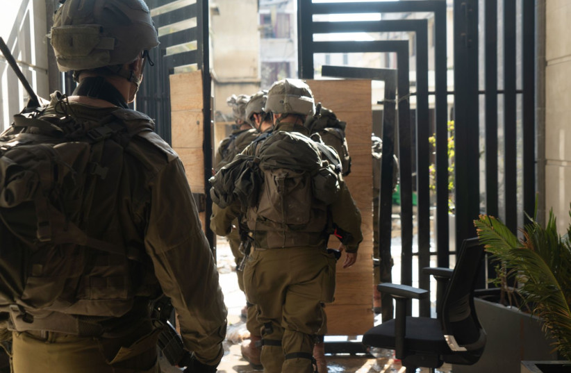  Israeli soldiers operate in the Gaza Strip, February 15, 2024 (credit: IDF SPOKESPERSON'S UNIT)