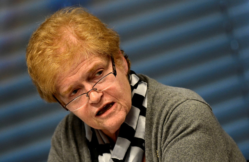 The United States Special Envoy for Monitoring and Combating Anti-Semitism Deborah Lipstadt speaks during a press conference during a meeting of Special Envoys and Coordinators on Combatting Antisemitism on January 30, 2023 in Berlin. (credit:  JOHN MACDOUGALL/Pool via REUTERS)