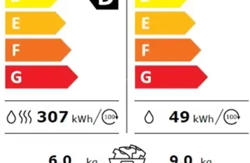  The energy rating of the combined washer-dryer, AEG (credit: PR)