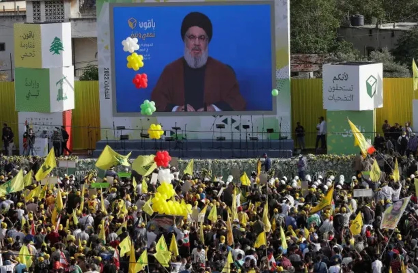  Hassan Nasrallah  (credit: (Photo: MAHMOUD ZAYYAT/AFP via Getty Images))