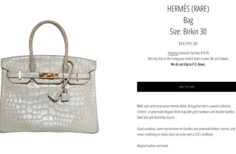  Kim Kardashian's bag sold for $70,000  (credit: screenshot)