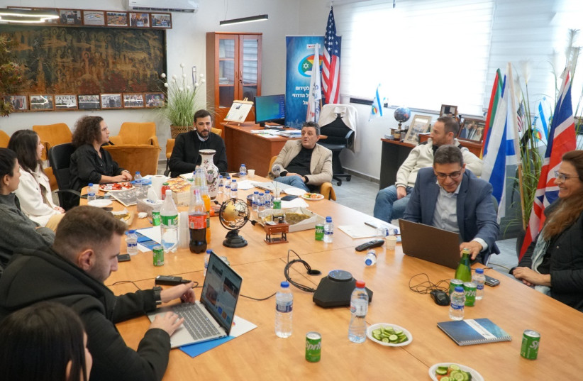 Content creation war-room at Druze Tech. (credit: Courtesy)