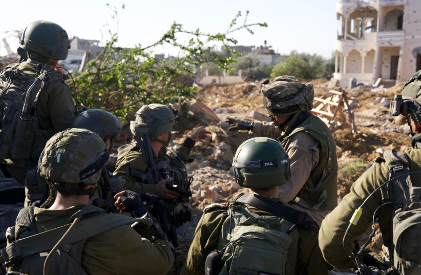  IDF troops operate in the Gaza Strip. February 24, 2024. (credit: IDF SPOKESPERSON'S UNIT)