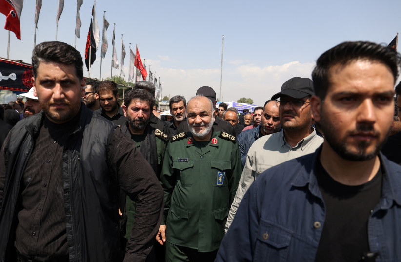  Islamic Revolutionary Guard Corps (IRGC) Commander-in-Chief Major General Hossein Salami participates in a commemoration of Arbaeen in Tehran, Iran September 6, 2023.  (credit: MAJID ASGARIPOUR/WANA (WEST ASIA NEWS AGENCY) VIA REUTERS)