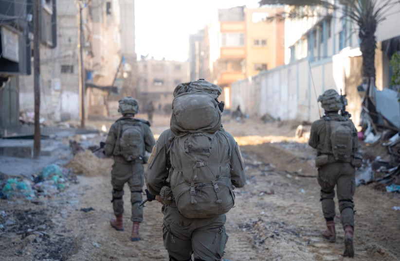  IDF troops operate in Western Khan Yunis. February 25, 2024. (credit: IDF SPOKESPERSON'S UNIT)