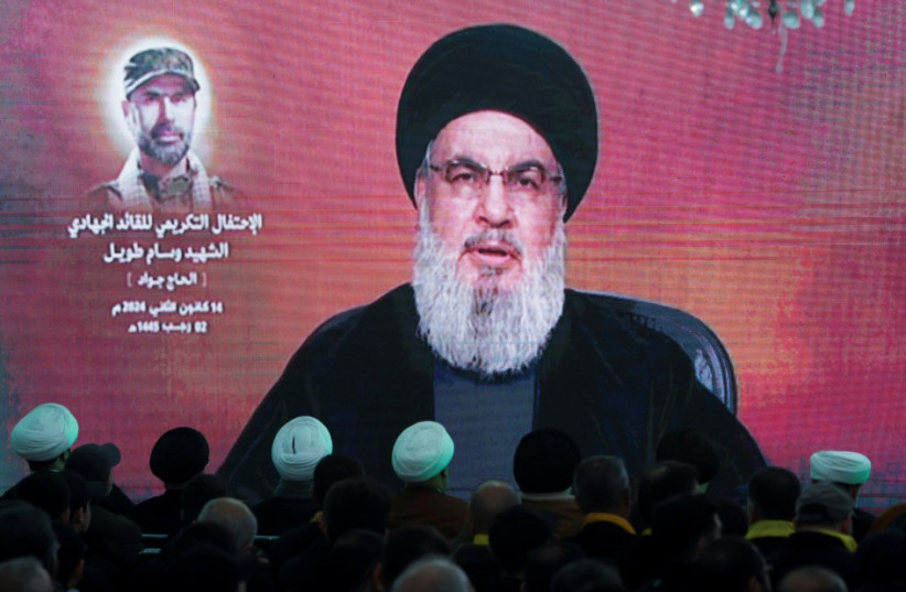  Hassan Nasrallah (credit: AZIZ TAHER/REUTERS)