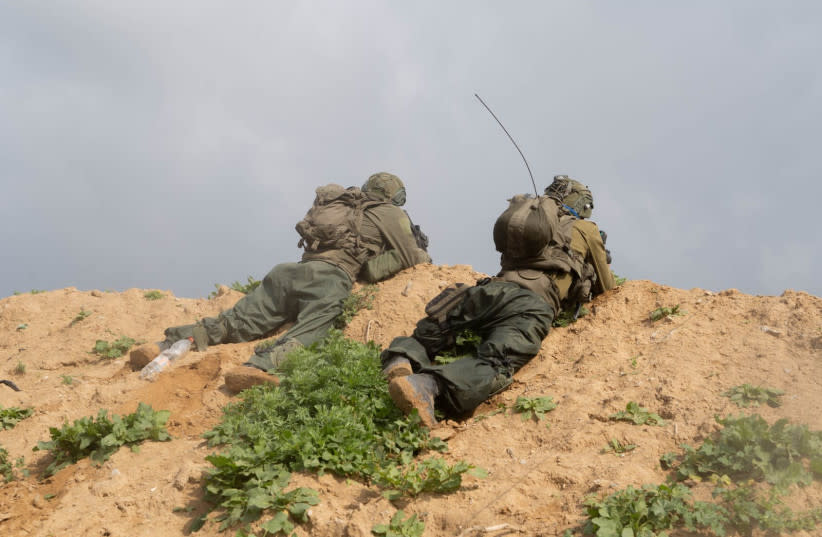 Soldados de las IDF operando en la Franja de Gaza el 26 de febrero de 2024.