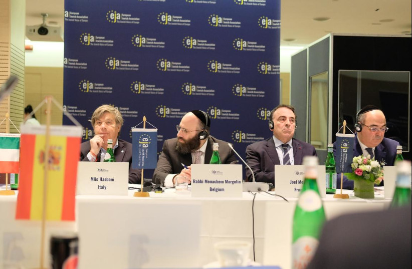  Council of European Jewish leaders meet in Rome amid antisemitism crisis. (credit: EJA)
