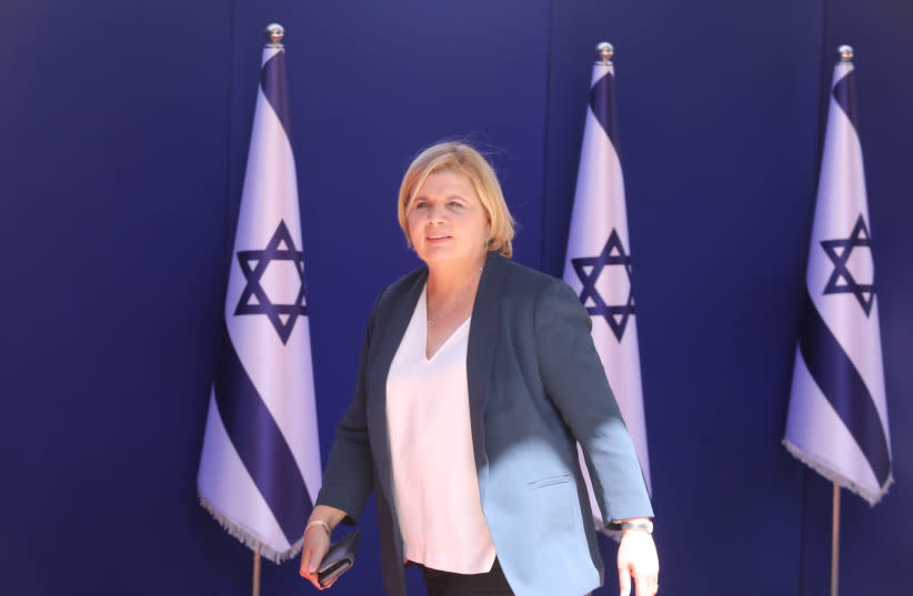  Orna Barbivay en la reunión presidencial (credit: MARC ISRAEL SELLEM/THE JERUSALEM POST)