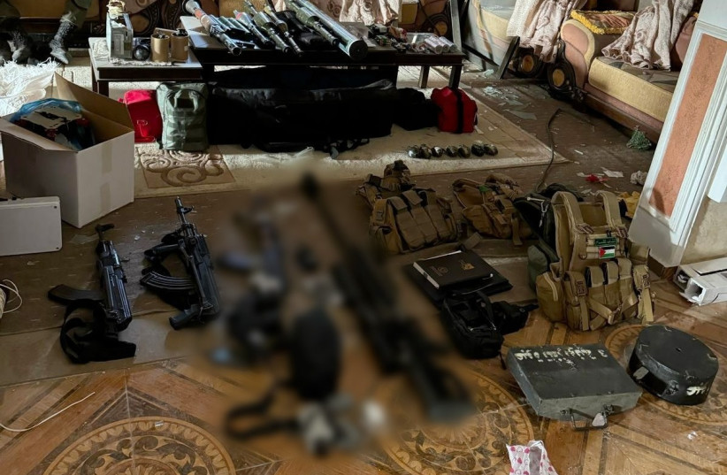 A Hamas hideout discovered by the Givati Brigade in Khan Yunis.