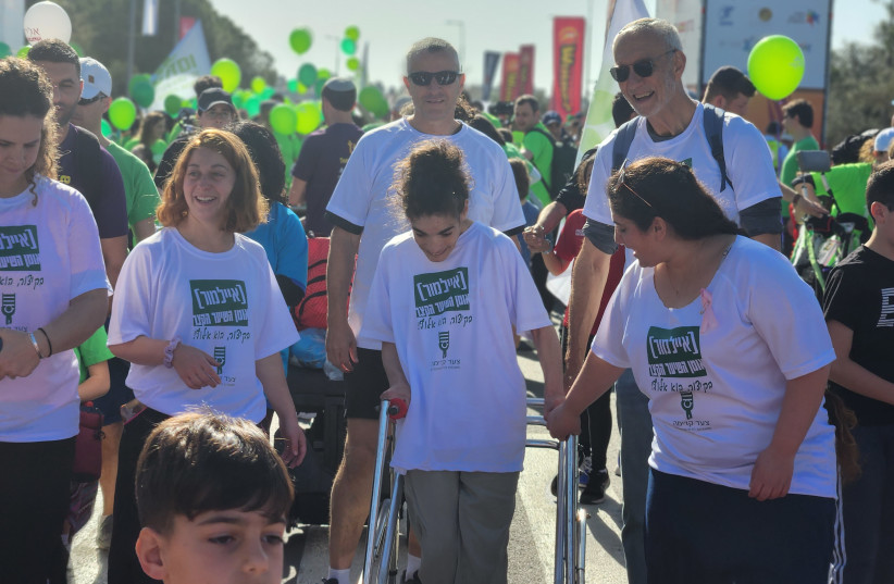  AMONG THE thousands of participants in Friday’s 13th annual Jerusalem Marathon were groups representing noteworthy charitable and care organizations such as Tsad Kadima. (credit: Courtesy)