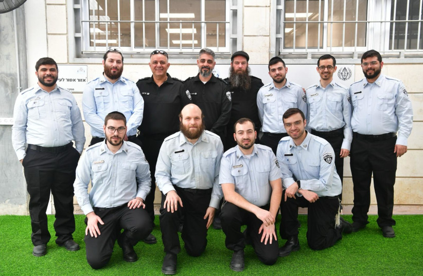  Some of the 12 Haredi recruits for the Israel Prison Service (IPS), March 4, 2024. (credit: ISRAEL PRISON SERVICE)