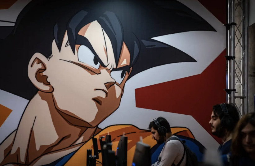 A mural portraying a character from Akira Toriyama's ''Dragon Ball'' franchise. (credit: WIKIMEDIA)