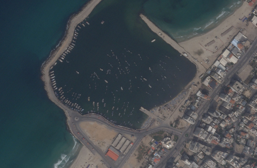  A satellite image shows the Port of Gaza (credit: PlanetLabs PBC/Handout via REUTERS)