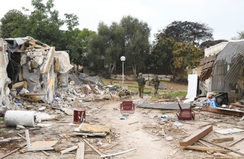 Kfar Aza after the massacre