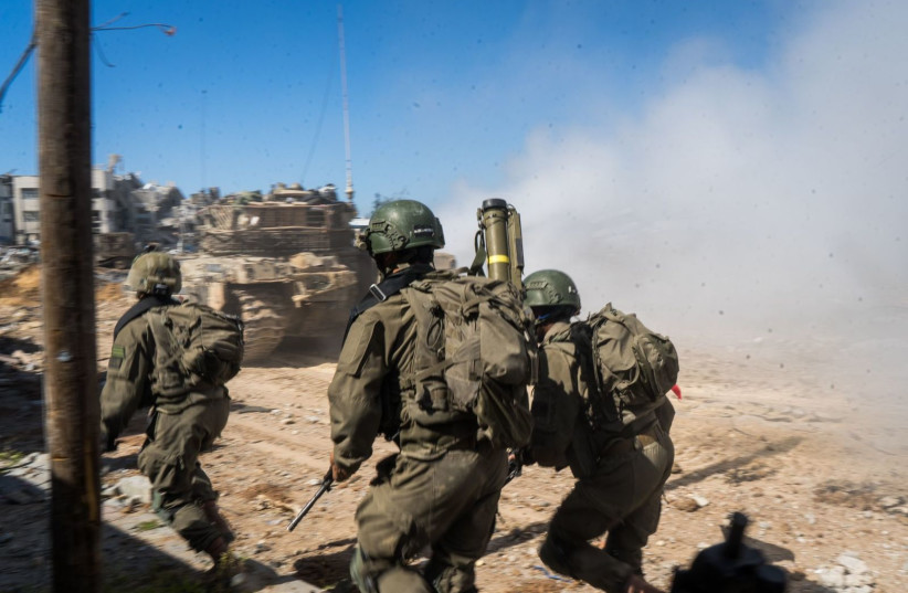  IDF soldiers in central Gaza, March 12, 2024. (credit: IDF SPOKESPERSON'S UNIT)