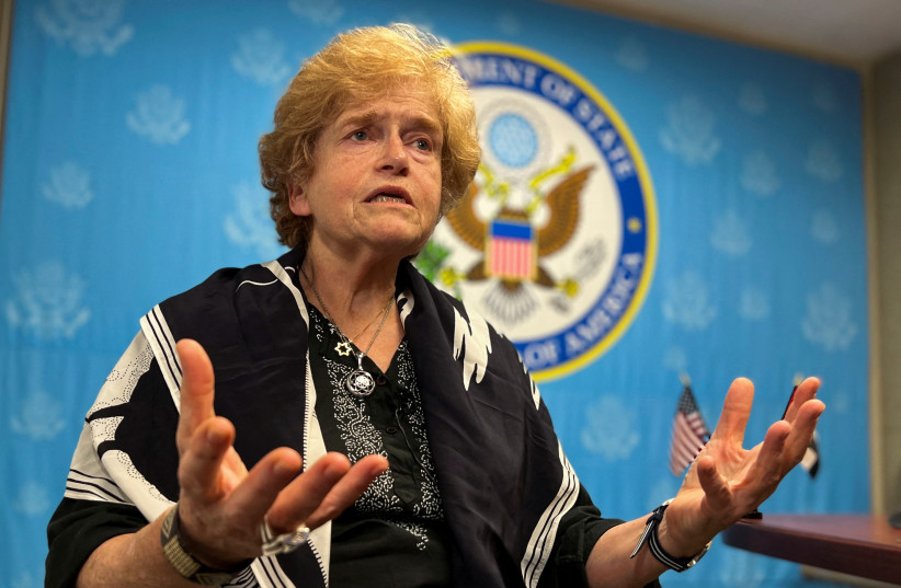  Deborah Lipstadt, the U.S. State Department's Special Envoy to Monitor and Combat Anti-Semitism, speaks during an interview with Reuters, at the U.S. Embassy in Abu Dhabi, United Arab Emirates, July 7, 2022.  (credit: Abdel Hadi Ramahi/Reuters)