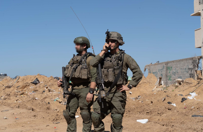  Nahal Brigade in combat in the Gaza Strip, March 15, 2024. (credit: IDF SPOKESPERSON UNIT)