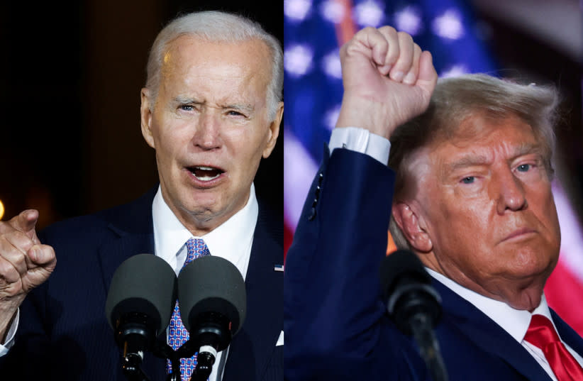  El presidente estadounidense Joe Biden (izq.) y el ex presidente Donald Trump. (credit: Amr Alfiky/Reuters, JONATHAN ERNST/REUTERS)