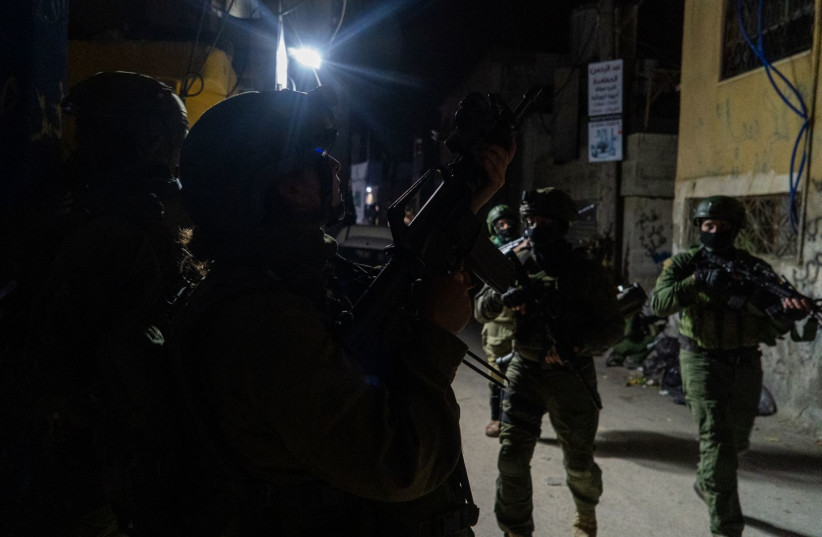  IDF forces operation in Judea and Samaria, March 18, 2024.  (credit: IDF SPOKESPERSON'S UNIT)