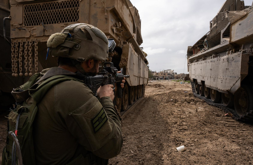  IDF soldiers operate in the Gaza Strip, March 20, 2024. (credit: IDF SPOKESPERSON'S UNIT)