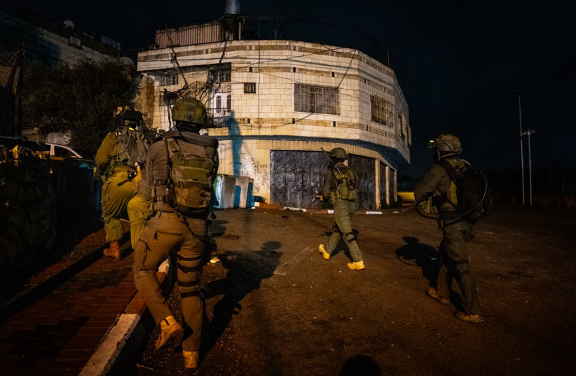  Israel security forces operate in the West Bank. March 5, 2024. (credit: IDF SPOKESPERSON'S UNIT)
