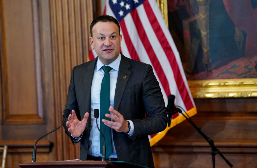  Ireland's Prime Minister (Taoiseach) Leo Varadkar attends the Friends of Ireland luncheon at the Capitol in Washington, U.S., March 15, 2024. (credit:  REUTERS/Kevin Lamarque/File Photo)