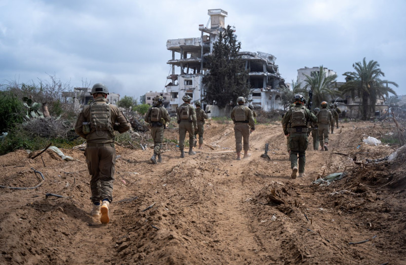  IDF troops operating in Gaza, March 23, 2024. (credit: IDF SPOKESPERSON UNIT)